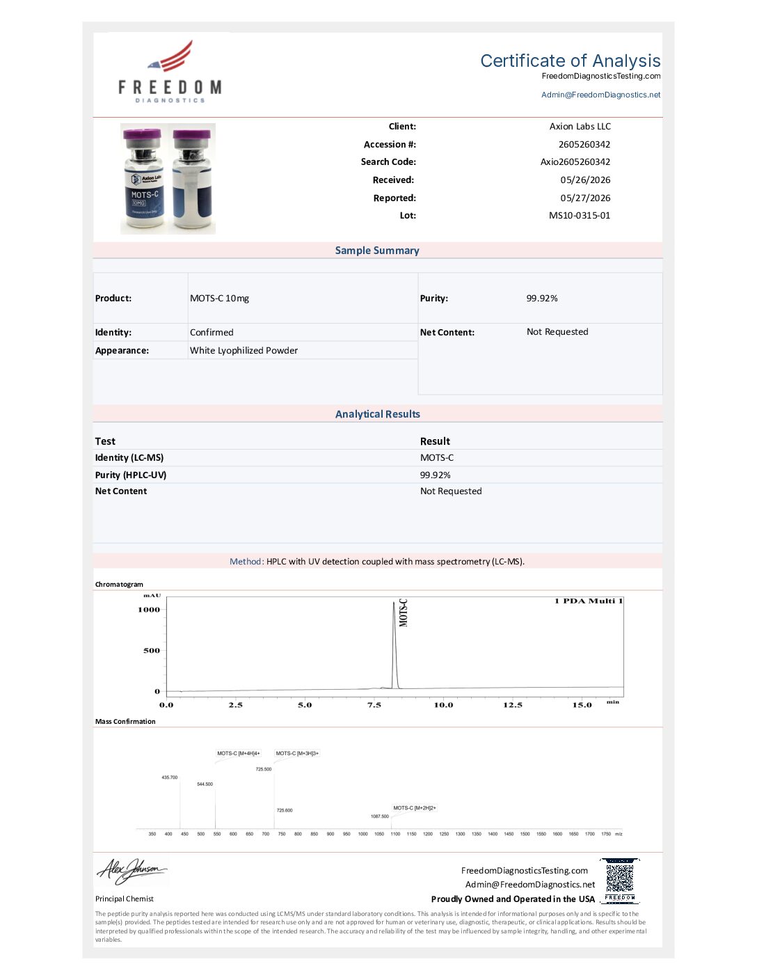 MOTS-C 10MG - Image 2